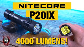 Is this the BEST Tactical Floodlight for Law Enforcement Nitecore P20iX 4000 Lumen flashlight [upl. by Asennav]