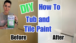 Rustoleum Tub and Tile Refinishing KitDIY How to Paint Your Tub and Shower TubShower Refinishing [upl. by Clem]