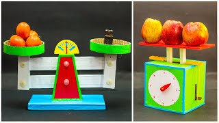 Weighing Scale Working Model  Science Projects [upl. by Eustasius604]