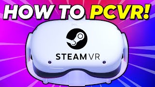 How to Play PCVR on Quest 2 Airlink Virtual Desktop amp Oculus link [upl. by Elane]