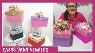 CÓMO HACER CAJAS PARA REGALO PASO A PASO Casa Carmelo [upl. by Wu]