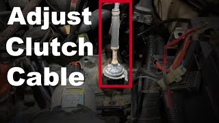 VW Clutch Cable Adjustment [upl. by Acceber]