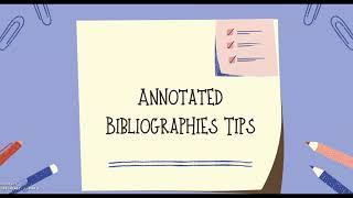 What is an Annotated Bibliography Citations [upl. by Truc]