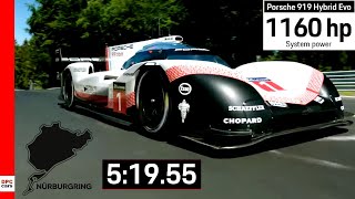 Fastest Lap Record At Nurburgring By Porsche 919 Hybrid Evo Explained [upl. by Bohlen]