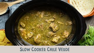 Slow Cooker Chile Verde [upl. by Engle76]