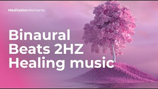 Binaural Beats 2HZ  Healing music  Meditation Moments [upl. by Lanevuj]