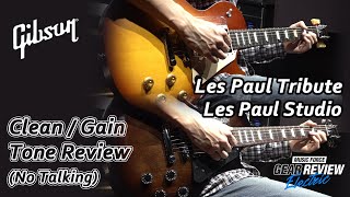 Gibson USA Les Paul Tribute VS Les Paul Studio Tone Review No Talking [upl. by Eellac934]