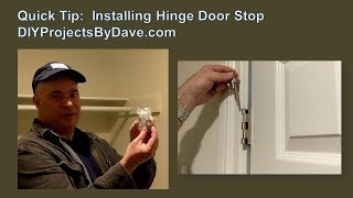 Quick DIY Installation for Hinge Pin Door Stop [upl. by Bollay]