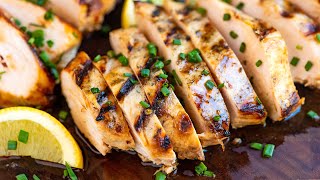 Perfect Juicy Grilled Chicken Recipe [upl. by Suirauqram]