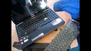 Toshiba Keyboard Replacement  Satellite Laptop [upl. by Eatnahs]