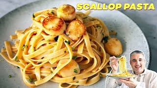 How to Make SCALLOP PASTA Like an Italian [upl. by Aniala]