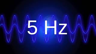 5 Hz clean pure sine wave BASS TEST TONE frequency [upl. by Nimoynib658]