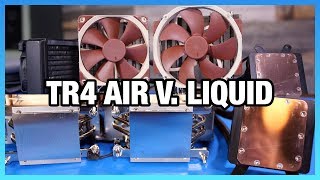 Threadripper Cooler Comparison Full Coverage Liquid vs Air [upl. by Sakovich]