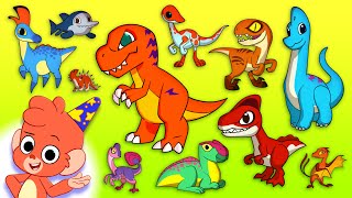 Baby Dinosaur ABC  Learn the Alphabet with 26 CARTOON BABY DINOSAURS  T is for TREX  Club Baboo [upl. by Now905]