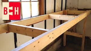 DIY Workbench  Simple design from 2x4s [upl. by Seigler573]