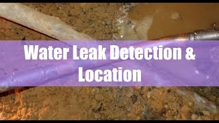 Water Leak Detection amp Location [upl. by Corry169]