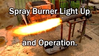 Oil Burner Lighting demo and Setup for heater and furnace applications [upl. by Asyram]