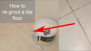 How to regrout tiles [upl. by Hum]