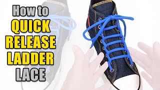 Quick Release Ladder Lacing Tutorial – Professor Shoelace [upl. by Mungovan]