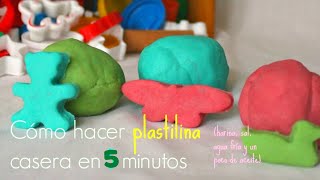 PLASTILINA CASERA en 5 minutos SIN COCCIÓN Biodegradable  Trucos de Familia [upl. by Cini242]