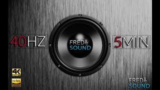 40 Hz Test Tone by Fred amp Sound Subwoofer adjustment [upl. by Dessma]