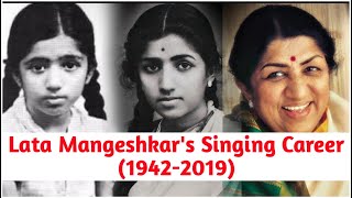 Lata Mangeshkars Singing Career 19422019  MUZIX [upl. by Geesey]