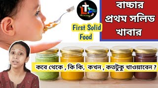 First Solid Food Ideas for Babies in Bengali  bacha der prothom solid khabar  First Baby Food [upl. by Noskcaj]