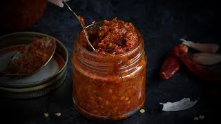 Homemade Red Chilli Paste Recipe [upl. by Newkirk]