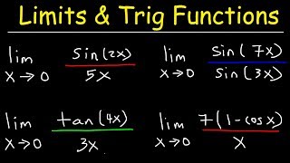 Limits of Trigonometric Functions [upl. by Ariday717]