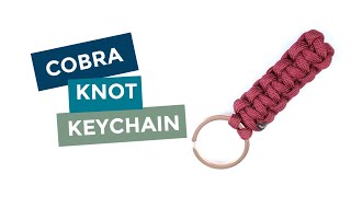 How To Make A Cobra Knot Keychain Paracord Tutorial [upl. by Anair643]