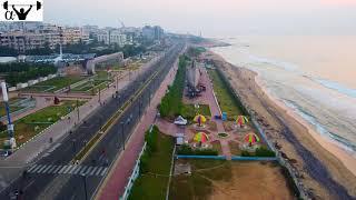 RK Beach  Visakhapatnam  Must visit places in Vizag  Drone footage  DJI Mavic mini [upl. by Bissell]