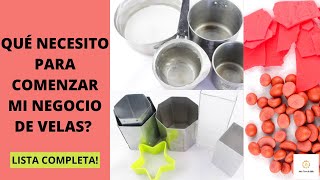 MATERIALES Para Hacer VELAS CASERAS 🗒 Lista COMPLETA [upl. by Rolandson84]