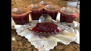 Water Bath Canning Cranberry Sauce [upl. by Annoved53]