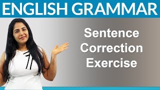 Find 10 Mistakes  English Sentence Correction Exercise [upl. by Steinberg]