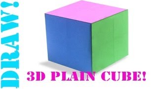 Easy Origami 3D Plain Basic Cube Hexahedron Tutorial [upl. by Aenneea853]