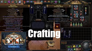 Path of Exile Crafting Double Fractured Convoking Wand in 318 Sentinel League  1018 [upl. by Siuraj]