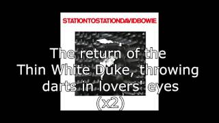 Station to Station  David Bowie  Lyrics [upl. by Ursulina431]