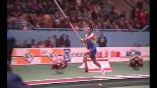 World Record Pole Vault by Sergey Bubka  Donetsk 21 feb 1993 [upl. by Eillod]