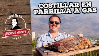 Costillar en Parrilla a gas de Res  Recetas del Sur [upl. by Atiuqet719]