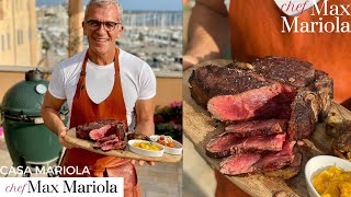 BISTECCA ALLA FIORENTINA  ANGUS IRLANDESE COTTURA AL SANGUE BARBECUE A CARBONE Chef Max Mariola [upl. by Adamsen]