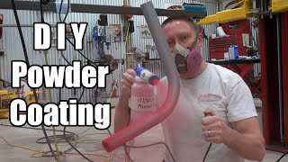 DIY Powder Coating  How to  Eastwood Co Kit Try Out [upl. by Boarer]