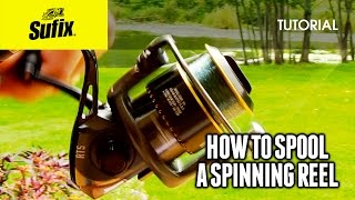 How to spool a spinning reel HOW TO FISH [upl. by Ycram543]