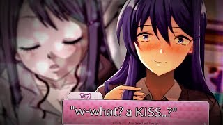 asking JUST YURI for a KISS  Doki Doki Literature Club Just Yuri [upl. by Redla]