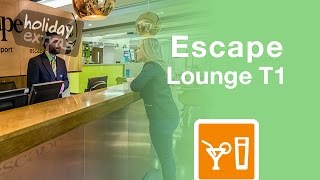 Manchester Airport Escape Lounge T1 Review  Holiday Extras [upl. by Orapma]