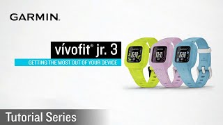 Tutorial  Garmin vívofit jr 3 Getting Started [upl. by Dnalrag]