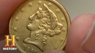 Pawn Stars 1861 Half Eagle Coin  History [upl. by Ody]