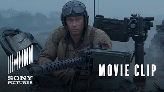 FURY Movie Clip Sherman Tiger Fight [upl. by Shere]