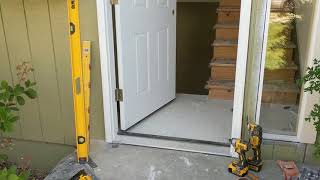 Jeld Wen Front Door Installation  Really crappy products and craftsmanship PART 1 [upl. by Kylen370]