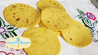 Como hacer tortillas de maiz amarillo [upl. by Jameson823]