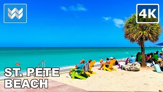 4K St Pete Beach Florida 1 BEST BEACH in the US in 2021  Walking Tour amp Vacation Travel Guide [upl. by Ferdinand]